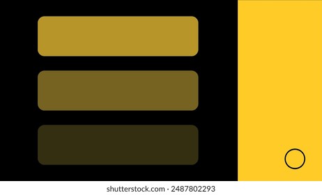 Presentation background yellow and black color. Stylish solution for designers, creating layouts, presentations, commercial proposals, banners, mockups, brand books