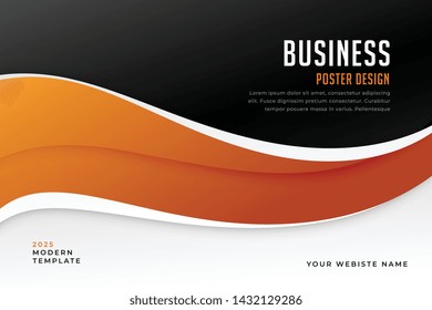 presentation banner wave design for you business
