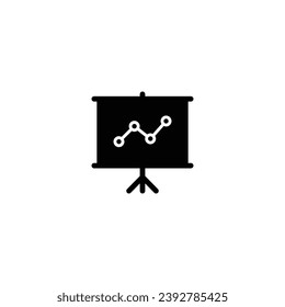 Vector de icono de cartel de presentación