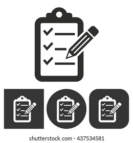 Presentation - black and white icons. Vector illustration.