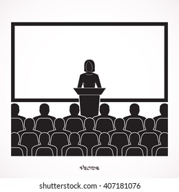 Presentation - Blank. Training design over gray background