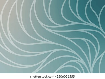 Presentation blue curve wave graphic background. vector illustration.