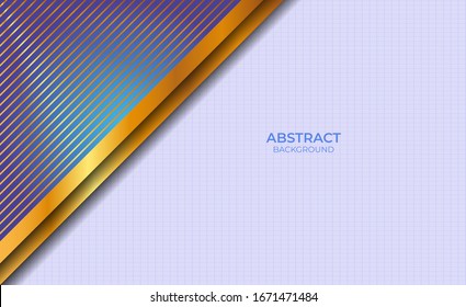 Presentation Blue And Gold Background Abstract
