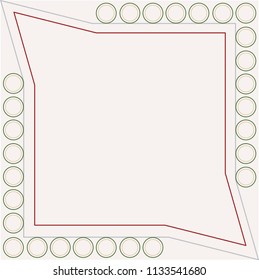 Presentation board of ancient color schema