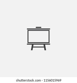Presentation board base icon. Simple sign illustration. Presentation board symbol design from Workspace series. Can be used for web, print and mobile