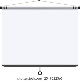 Presentation board blank white template. Whiteboard mockup