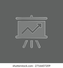 Ícone do Gráfico de Negócios do Quadro de Apresentação