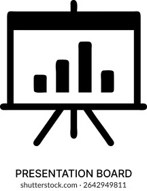 Tablero de presentación y análisis de datos empresariales Diseño de iconos