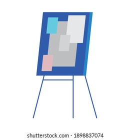 Presentation board design, Eduaction office class lesson and knowledge theme Vector illustration