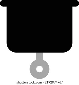 Presentation board duotone bold icon