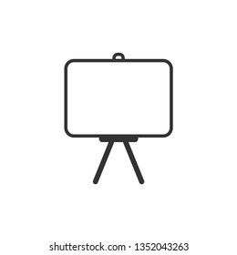 Presentation Board Icon. Business Information or Learning Element Illustration As A Simple Vector Sign & Trendy Symbol for Design and Websites, Presentation or Mobile Application.