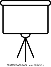 Presentation board icon. business training.  business activity symbol. Training and learning symbols. office room concept 