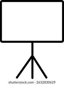 Presentation board icon. business training.  business activity symbol. Training and learning symbols. office room concept 