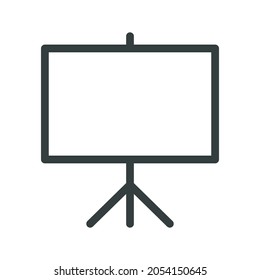 Presentation Board Icon. Board Icon. Chalk Board Icon Vector Illustration