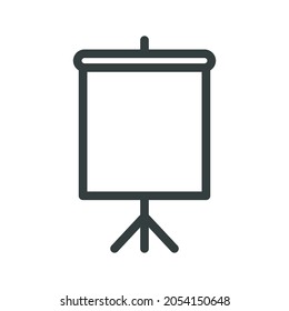 Presentation Board Icon. Board Icon. Chalk Board Icon Vector Illustration