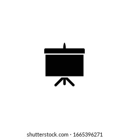Icono de tablero de presentación. Símbolo de gráfico. Elemento de diseño del logotipo