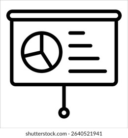 Presentation Board Icon Element For Design