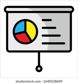 Presentation Board Icon Element For Design