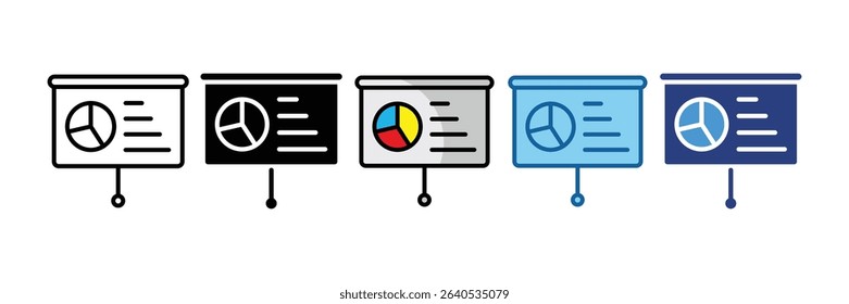 Presentation Board Icon Element For Design