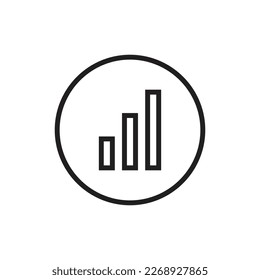 Presentation board icon in flat style. Board vector illustration on white isolated background.