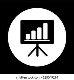 presentation board icon illustration design