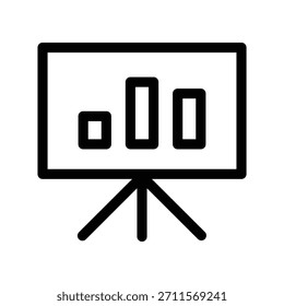 Ícone do quadro de apresentação ilustração modelo de design vetorial