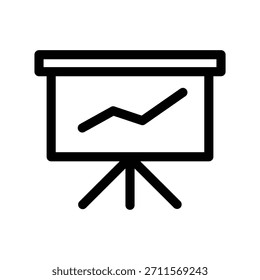 Plantilla de diseño de Vector de ilustración de icono de tablero de presentación