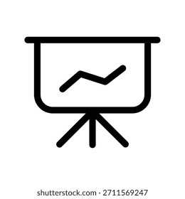 Plantilla de diseño de Vector de ilustración de icono de tablero de presentación