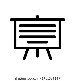 Präsentationsplatte Symbol Illustration Vektordesign Vorlage