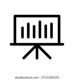 Presentation board icon illustration vector design template
