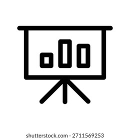 Plantilla de diseño de Vector de ilustración de icono de tablero de presentación
