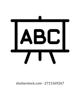 Presentation board icon illustration vector design template