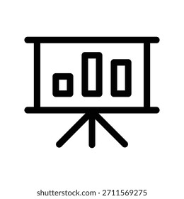 Presentation board icon illustration vector design template