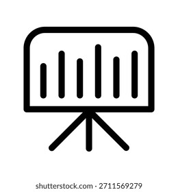 Presentation board icon illustration vector design template