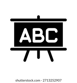 Presentation board icon illustration vector design template