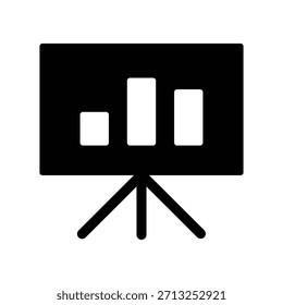 Plantilla de diseño de Vector de ilustración de icono de tablero de presentación