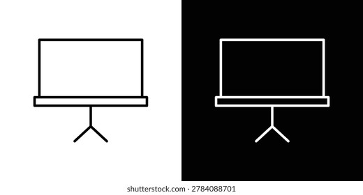 Presentation board icon pack in editable strokes