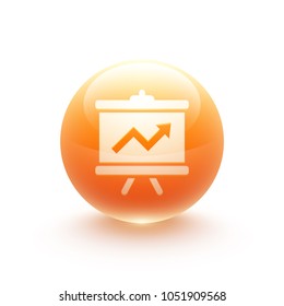 presentation board icon sphere
