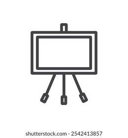 Presentation board icon Symbol mark in filled style