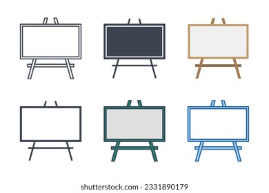 Präsentationsplattform Symbolvorlage für Grafik- und Webdesign-Kollektion Logo Vektorgrafik