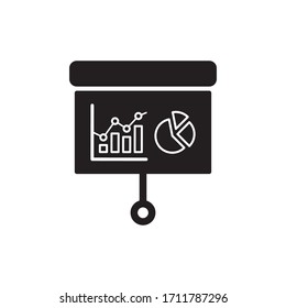 Presentation Board Icon In Trendy  Design Vector Eps 10