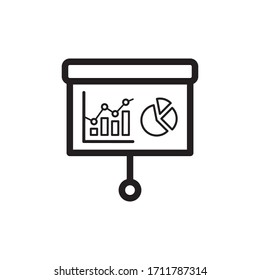 Präsentationshardsymbol in trendiger Design-Vektorillustration EPS10