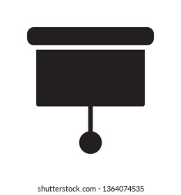 Presentation board icon in trendy flat style design. Vector graphic illustration. Board icon for website design, logo, and ui. Vector file. Pixel perfect. EPS 10.