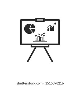 Presentation Board Icon Vector Illustration