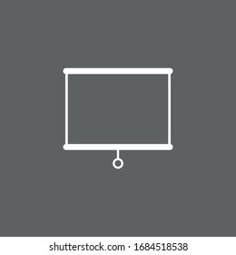 Presentation board icon. vector illustration
