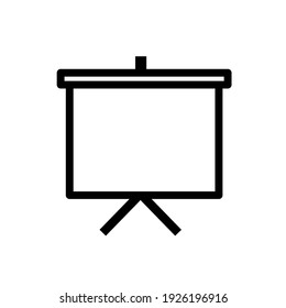 Presentation board icon, vector illustration. Flat design style. vector presentation board icon illustration isolated on white background, presentation board icon Eps10.