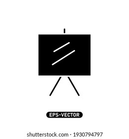 Plantilla de logotipo de ilustración vectorial de icono de tablero de presentación para muchos fines. Aislado sobre fondo blanco.