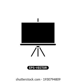 Presentation board icon vector illustration logo template for many purpose. Isolated on white background.