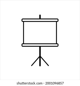 
Präsentationsboard Symbol Vektorgrafik Logo Vorlage für viele Zwecke. Einzeln auf weißem Hintergrund