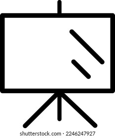 Präsentationsplattform Symbol, Vektorgrafik-Logo-Vorlage auf weißem Hintergrund.EPS